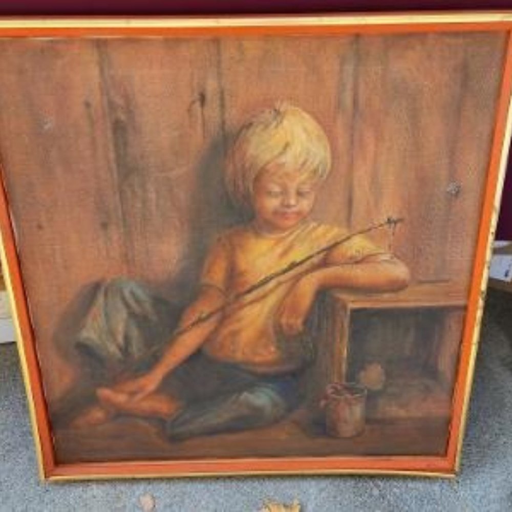 Vintage Painting on Wood